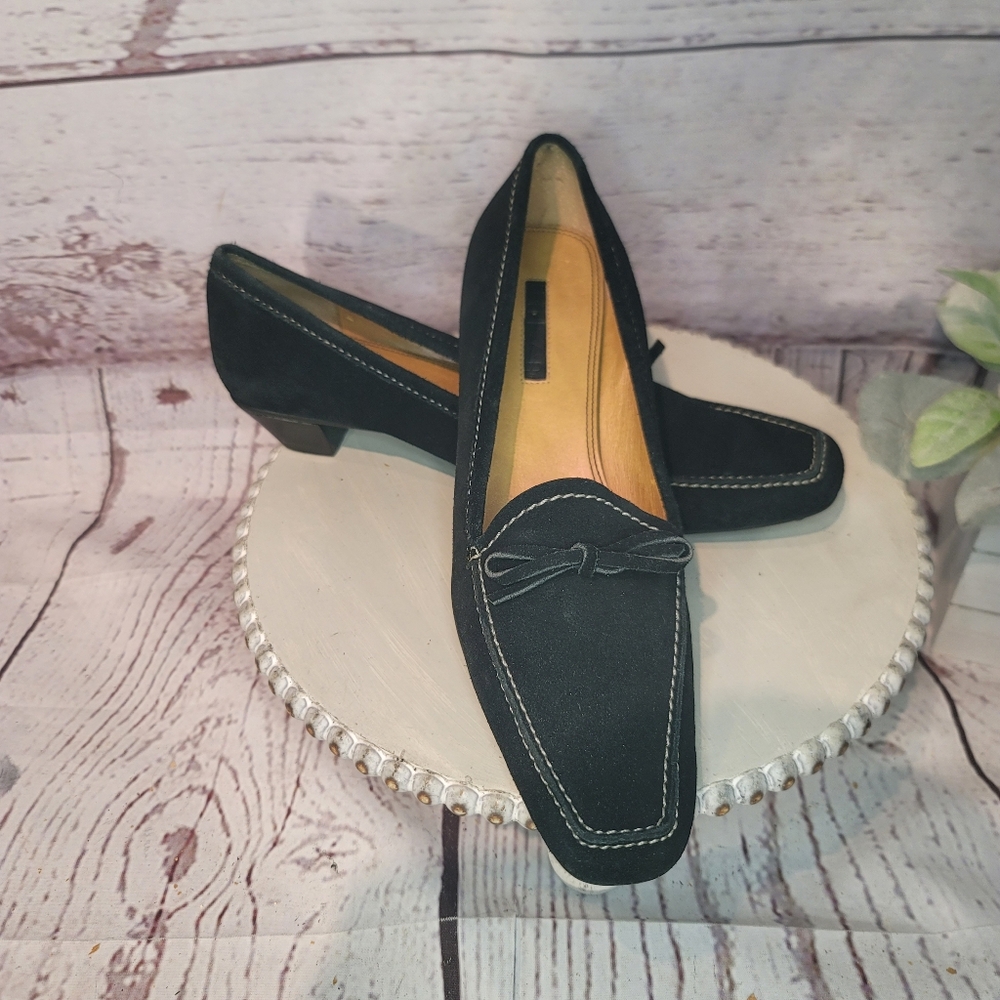 Unisa Carlia Black Suede  Loafers for Women Size 8.5N